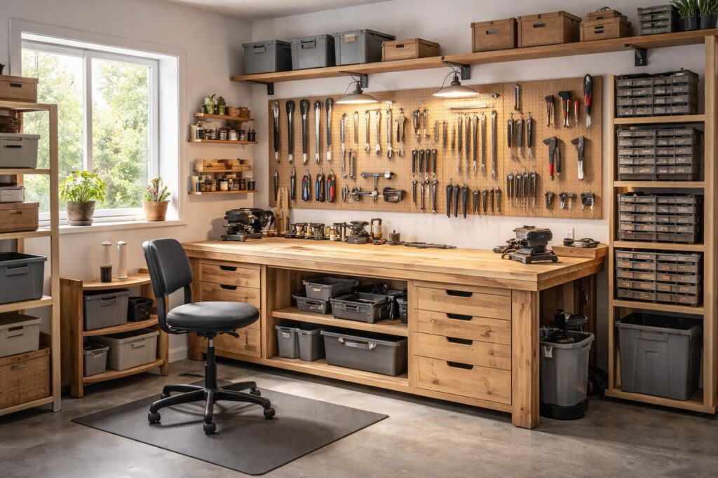 découvrez comment choisir l'établi parfait et le mobilier idéal pour aménager un atelier fonctionnel et agréable à la maison. nos conseils pour optimiser votre espace de travail.