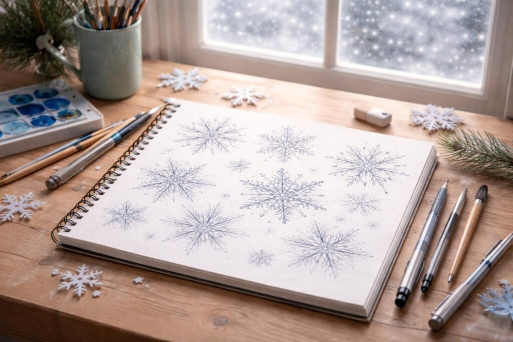 apprenez à dessiner des flocons de neige uniques et délicats grâce à nos astuces simples et créatives. parfait pour personnaliser vos décorations hivernales avec style.