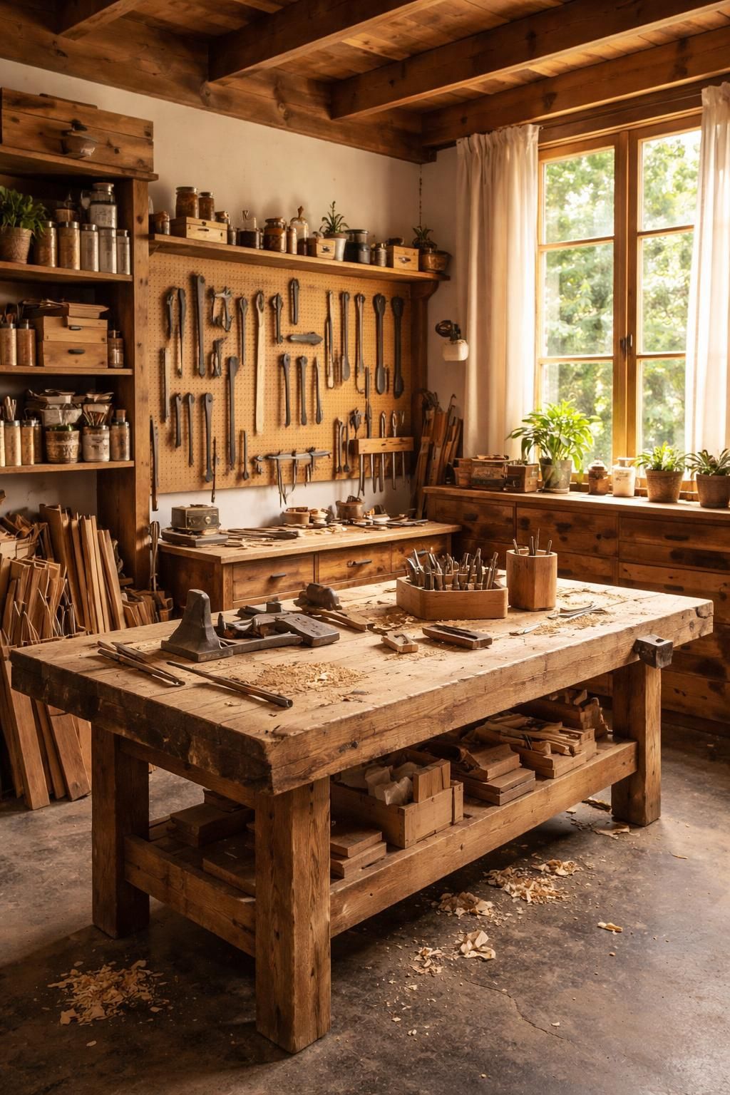 découvrez comment une établie en bois apporte charme et fonctionnalité à votre atelier, alliant praticité et esthétique pour un espace de travail optimal.