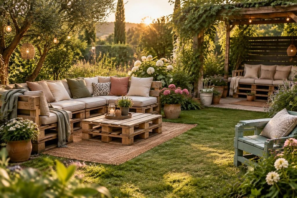 découvrez des idées originales de bancs en palettes pour aménager votre jardin avec style, créer un espace convivial et profiter de l’extérieur.