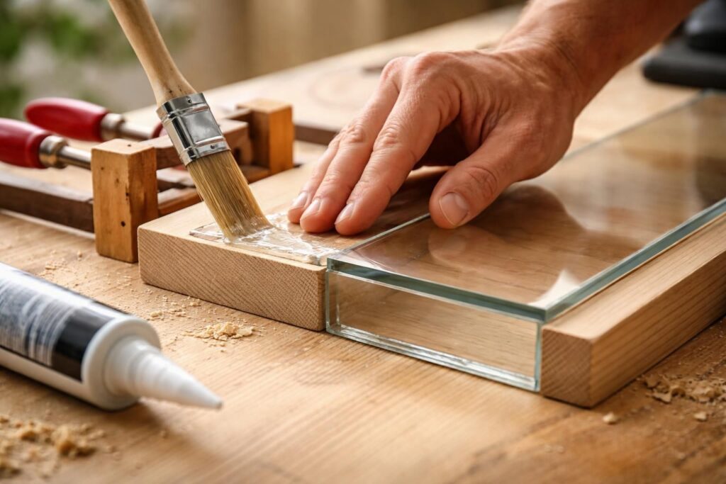 Collage verre bois : les astuces pour une fixation solide et esthétique