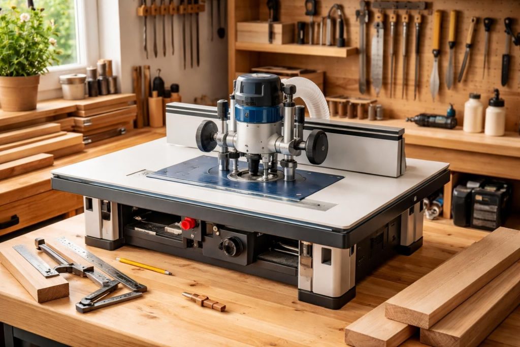 Défonceuse sous table : l’outil indispensable pour des finitions précises à la maison