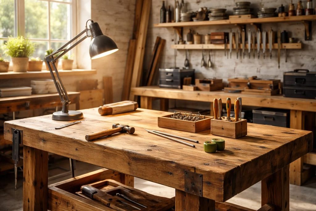 Établie en bois : l’atout charme pour un atelier à la fois pratique et esthétique