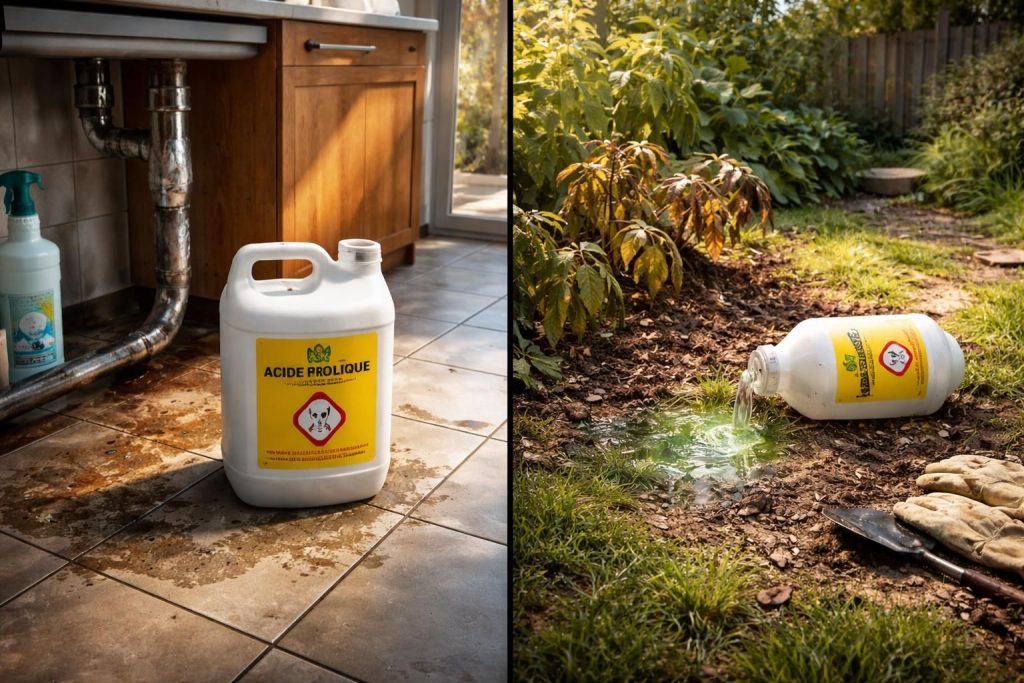 découvrez les risques liés à l'utilisation de l'acide chlorhydrique dans la maison et le jardin, et apprenez comment l'utiliser en toute sécurité pour protéger votre environnement.