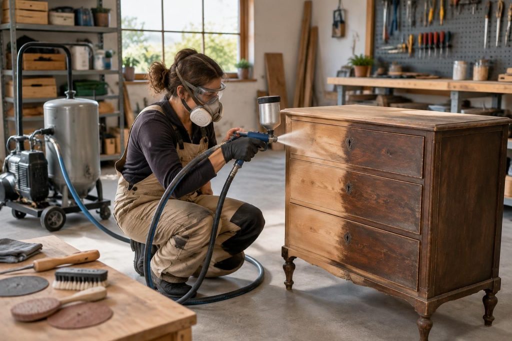 Aérogommeuse pour particulier : choisir l’appareil idéal pour restaurer vos meubles à la maison