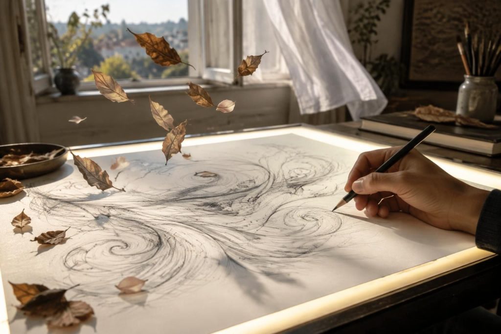 Comment dessiner du vent : astuces pour capturer le souffle de l’air sur papier