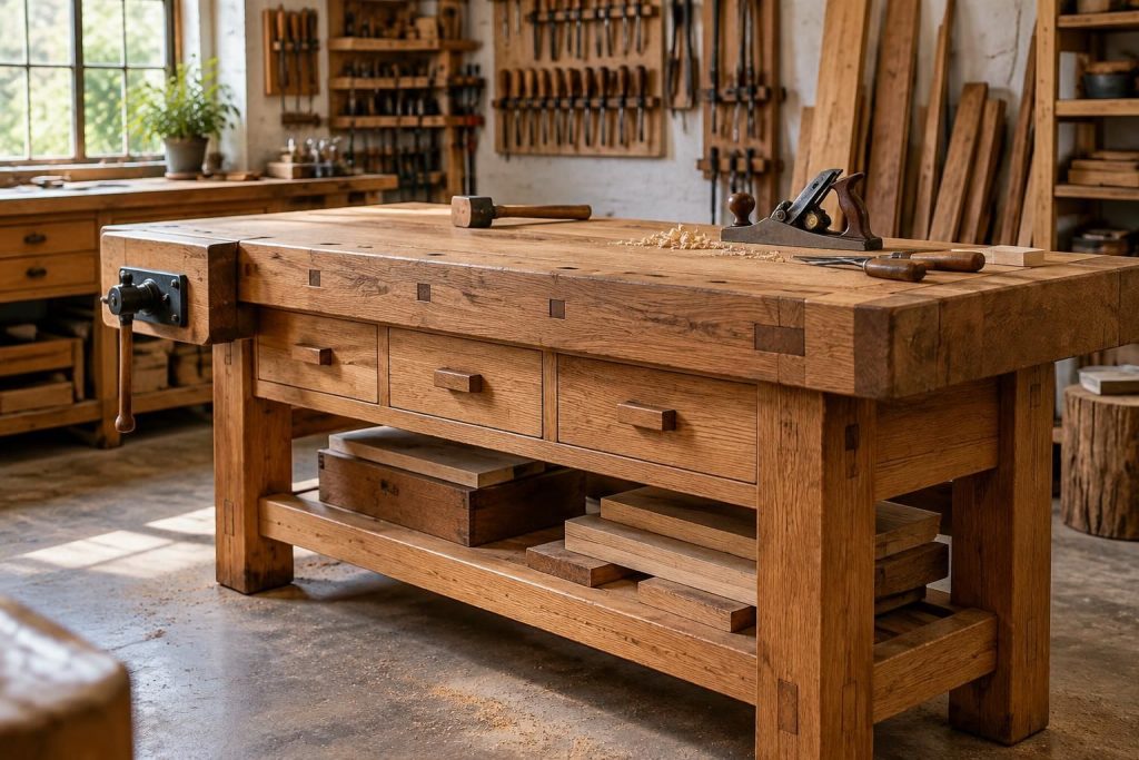 Établi bois massif : choisir un meuble robuste pour un atelier durable